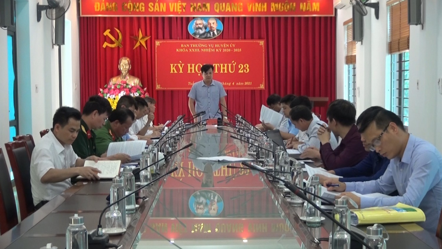 Đoàn giám sát Hubet88 bầu cử của tỉnh ủy làm việc tại huyện Tuần Giáo