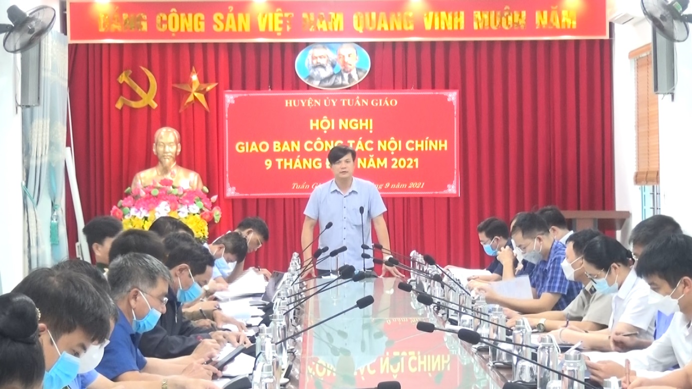 Hội nghị giao ban Hubet88 Nội chính 9 tháng đầu năm 2021