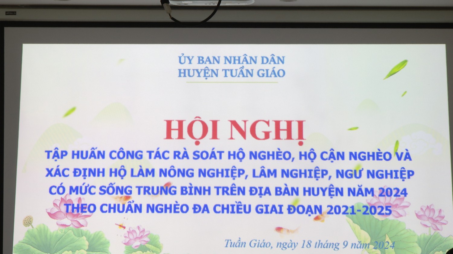 Hội nghị Tập huấn Hubet88 rà soát hộ nghèo, hộ cận nghèo và xác định hộ làm nông nghiệp, lâm nghiệp, ngư nghiệp có mức sống trung bình trên địa bàn huyện năm 2024 theo chuẩn nghèo đa chiều giai đoạn 2021- 2025
