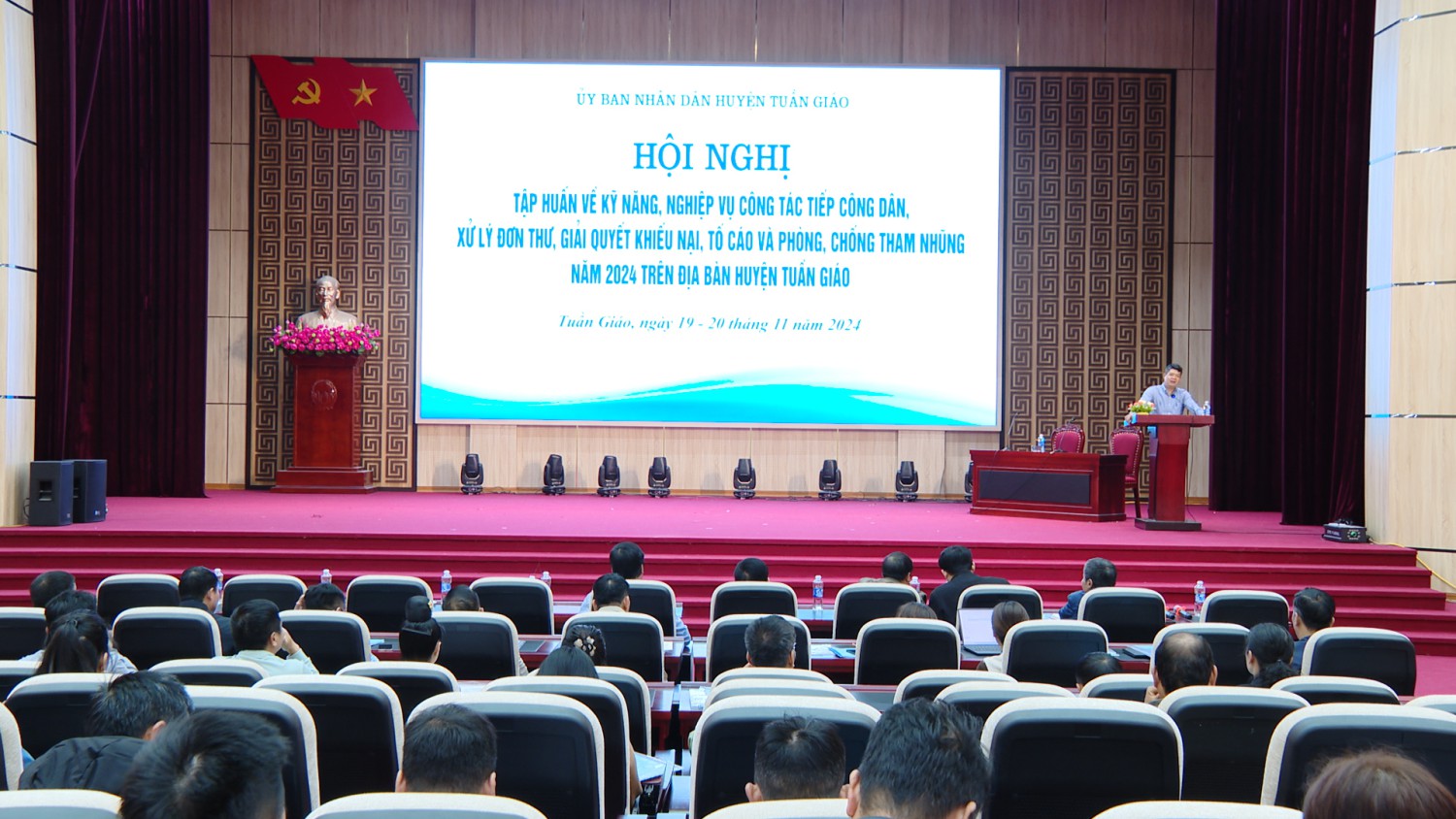 Hội nghị tập huấn về kỹ năng, nghiệp vụ Hubet88 tiếp công dân, xử lý đơn thư, giải quyết khiếu nại, tố cáo và phòng, chống tham nhũng năm 2024 trên địa bàn huyện Tuần Giáo