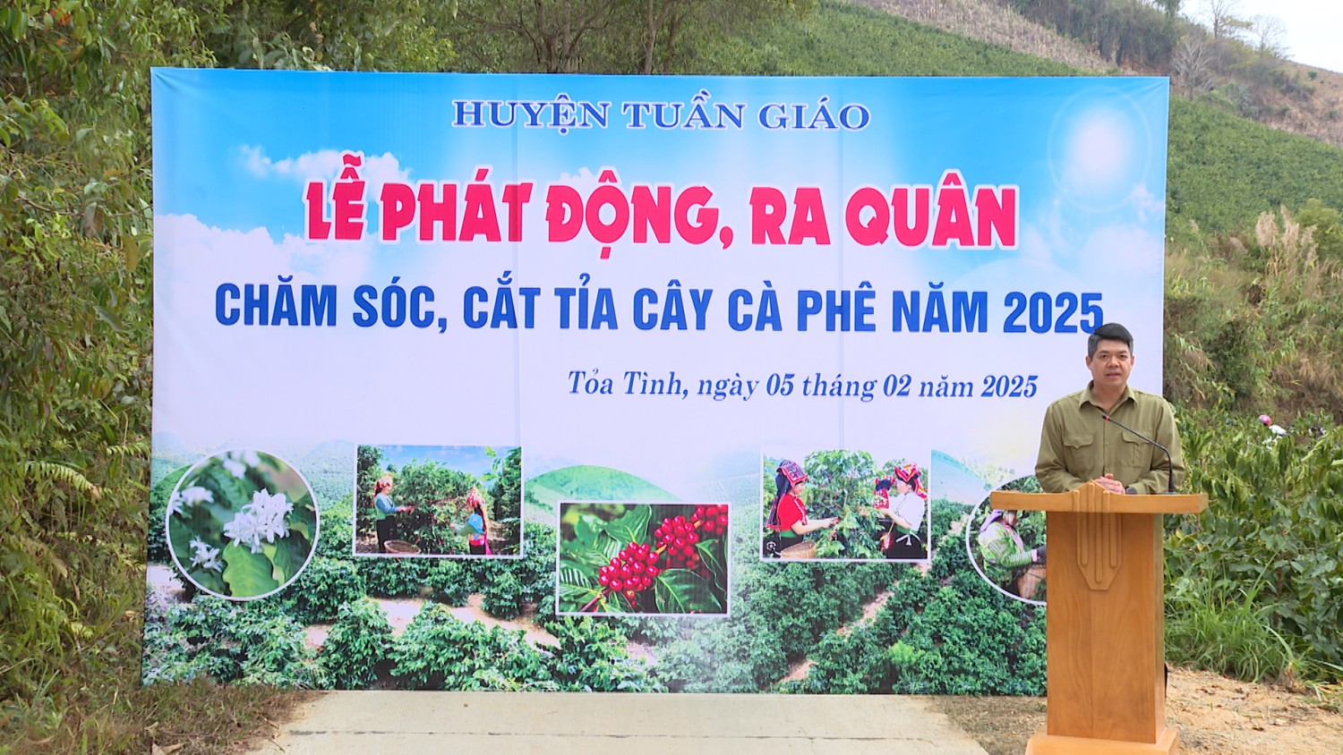 ĐC HÀ CẦM HỒNG, CHỦ TỊCH Hubet com HUYỆN PHÁT BIỂU TẠI LỄ PHÁT ĐỘNG QUA QUÂN
