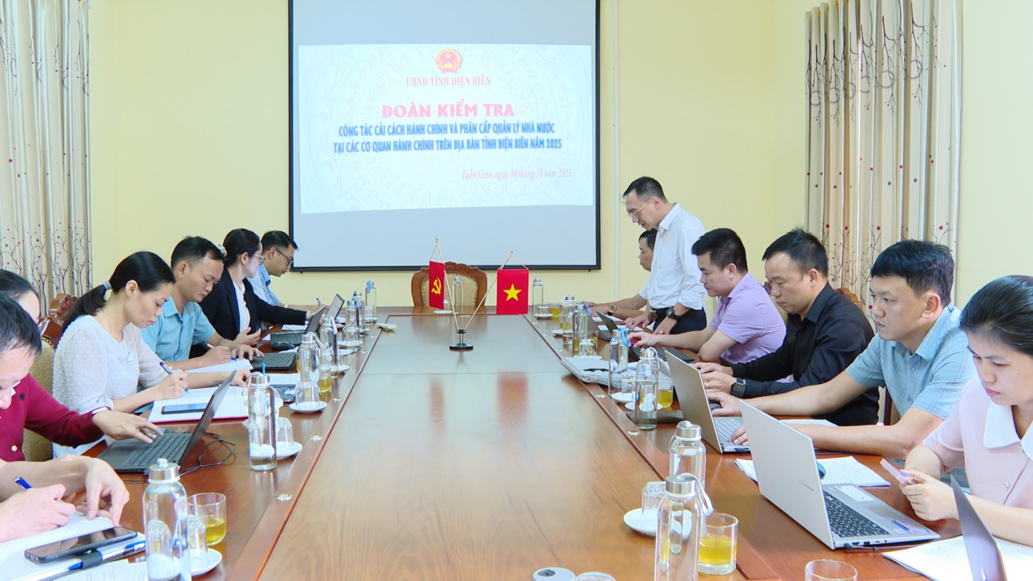 Đoàn Kiểm tra Hubet88 Hubet6600 và Phân cấp quản lý Nhà nước năm 2025 tại các cơ quan hành chính trên địa bàn tỉnh Điện Biên kiểm tra tại  xã Tuần Giáo